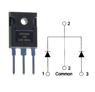Schottky Diode 2 x 40A 40CPQ60