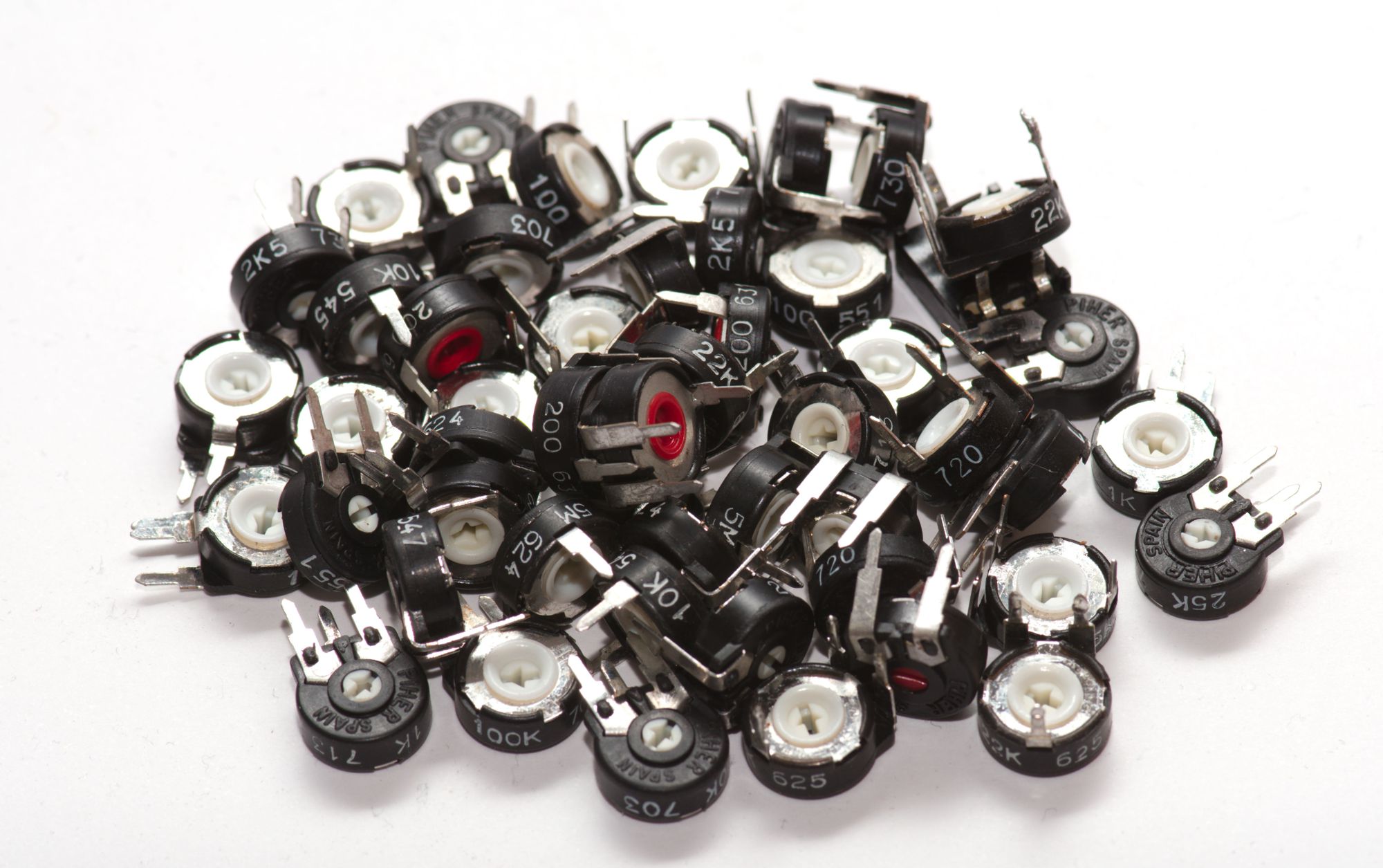 Einstellregler-Sortiment Piher, 50 Stück