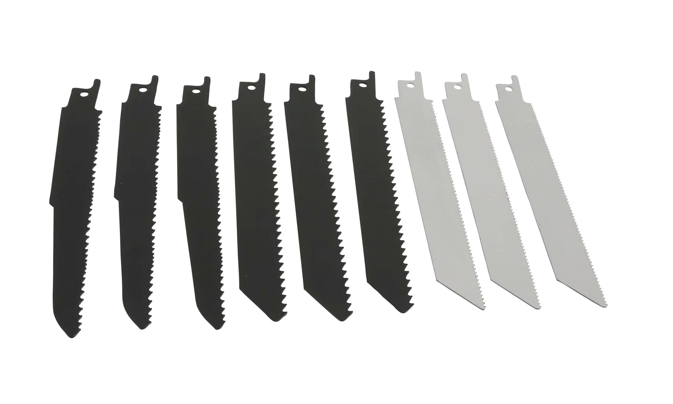 Säbelsägeblatt-Set, 9-teilig, Metall/Holz