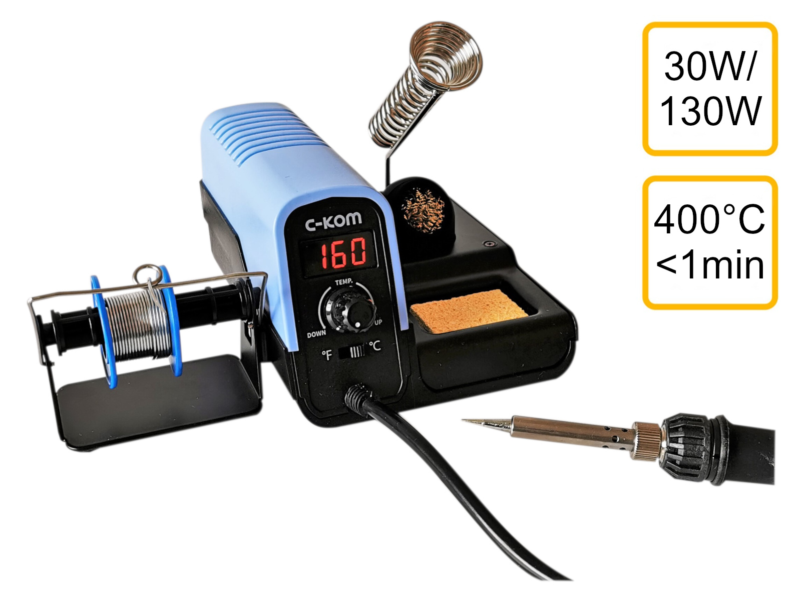 ZD-8919 Regelbare Lötstation 30/130W mit Lötzinn