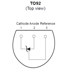 TL431 U-Shunt-Reg 2,495-36V +-2% TO92, 10er Pkg.