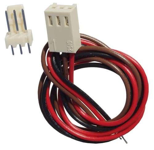 Platinensteckverbindersatz 3-polig, vertikal