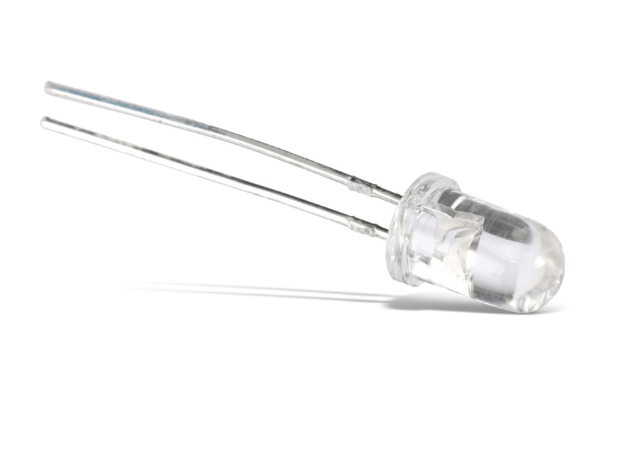 LED KINGBRIGHT, 5 mm, orange, farblos, 2000 mcd, 100 Stück