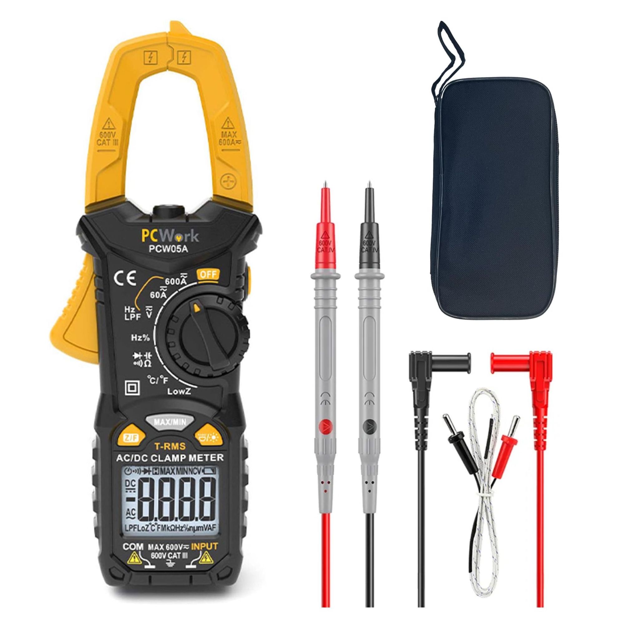 PCW05A Stromzange, digital, 600A, True RMS, 6000 counts