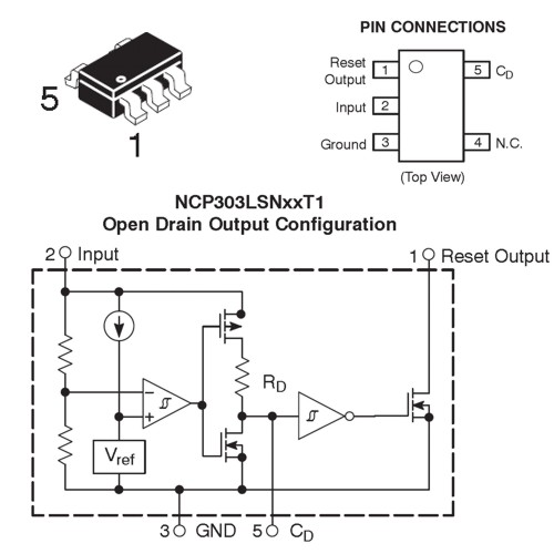 NCP303LSN28T1G Spannungswächter 20er Pkg.
