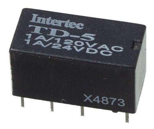Printrelais TD-5, Spule 5V-, 2-polig UM 1A