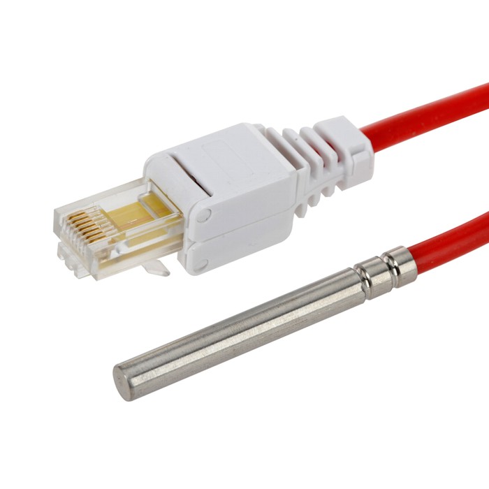 Temperaturfühler Edelstahl TS-7 (DS18B20 mit RJ45)