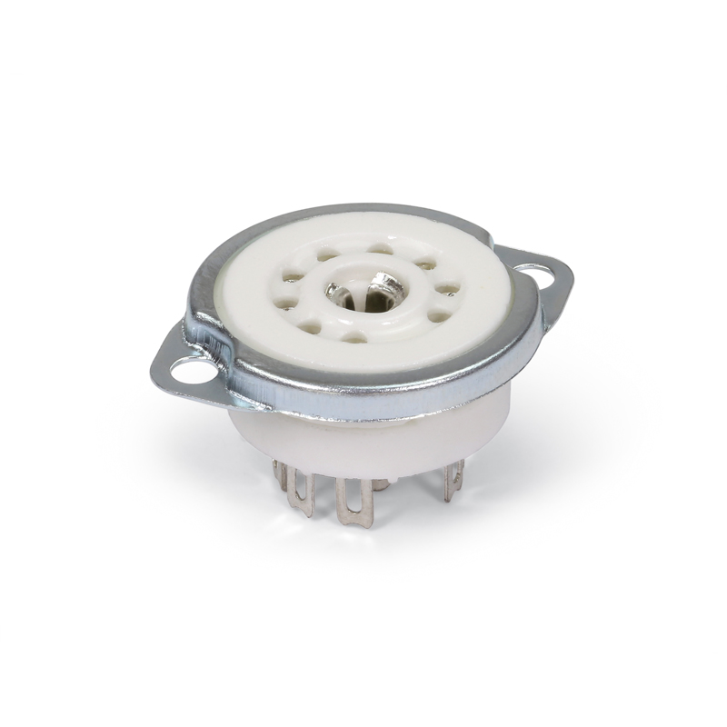 Röhrensockel 9-Pin mit Lötfahne