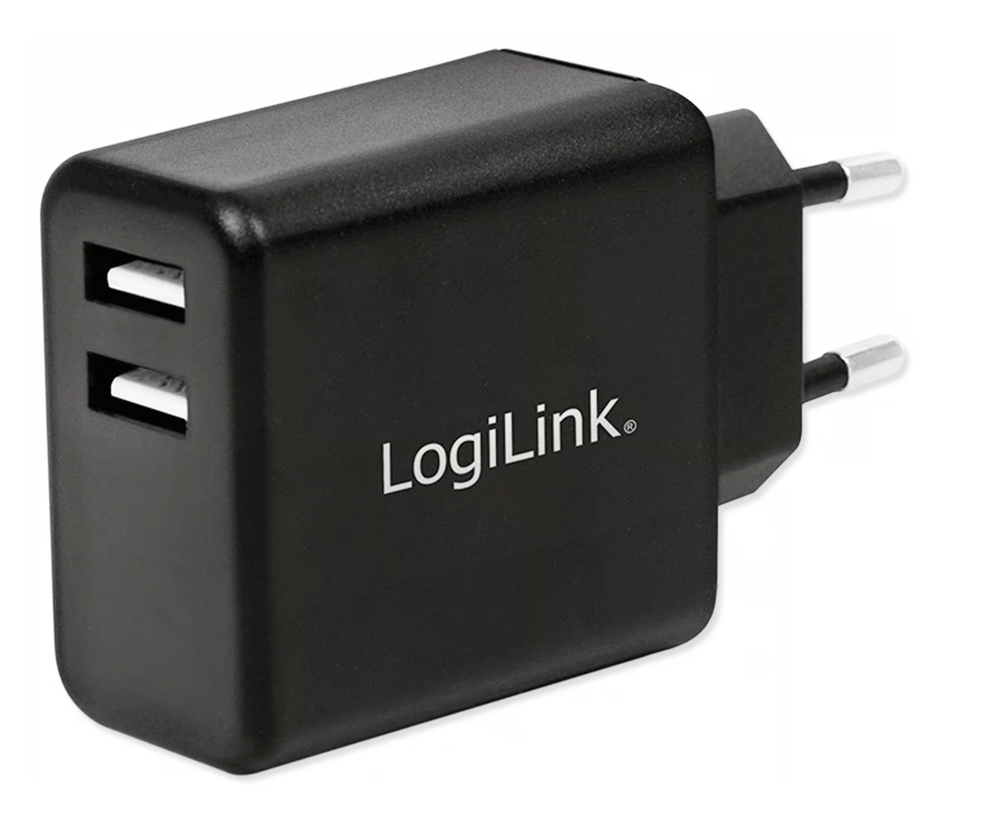 USB-Lader PA0210, 2-fach, 2,4 A, schwarz