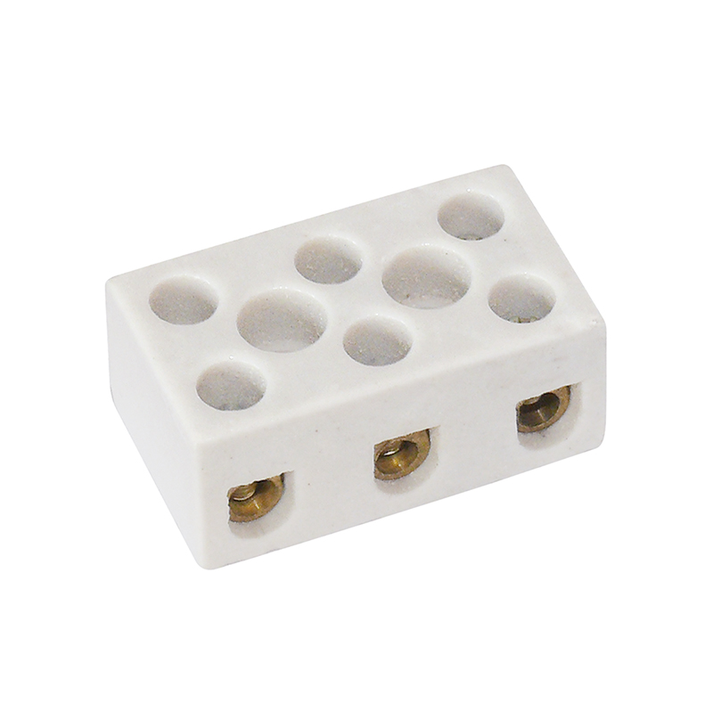 Porzellan-Anschlussklemme 3-polig