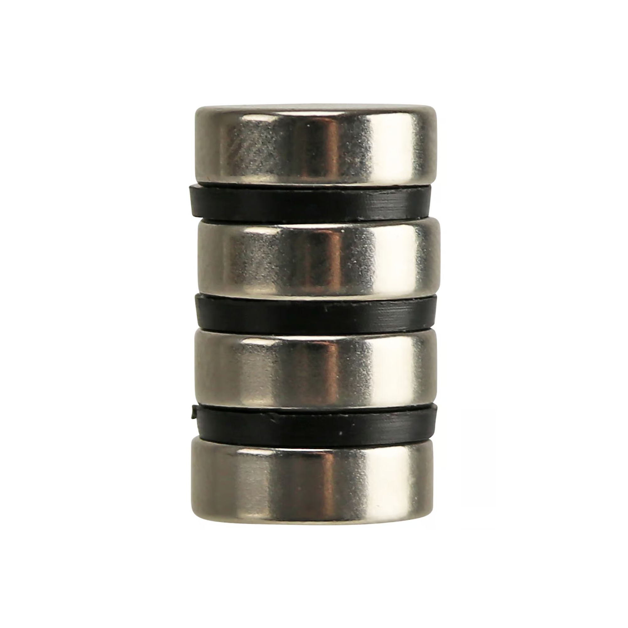 Neodym-Scheibenmagnete N45, 12x4 mm, 4 Stück