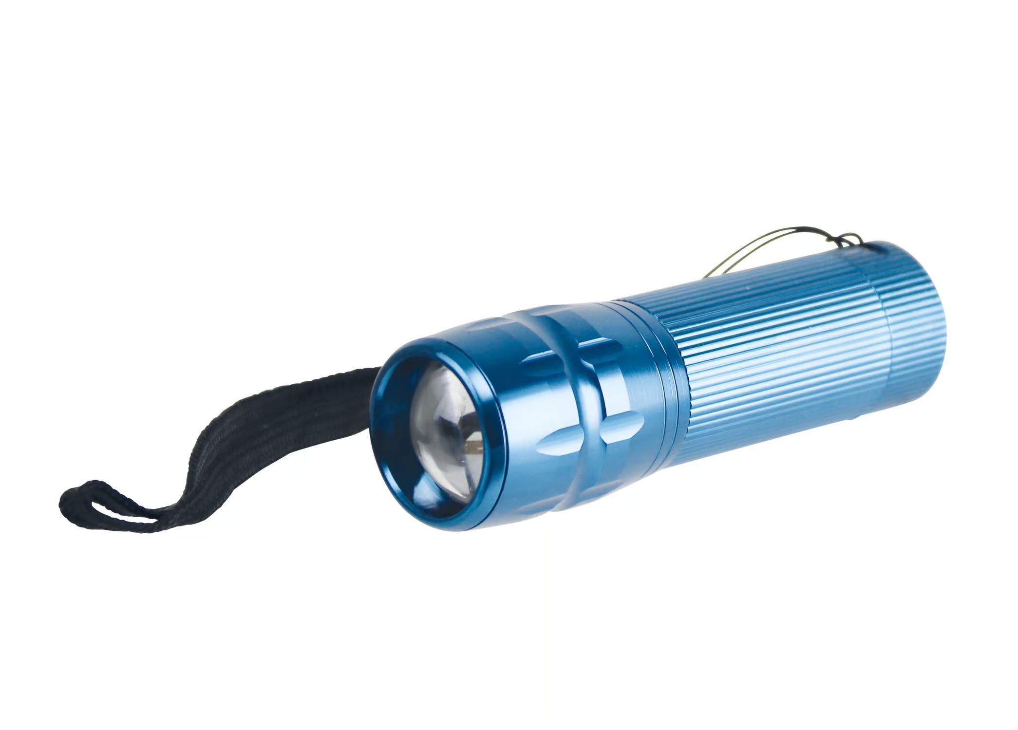 LED-Taschenlampe, Alu, 5 W OSRAM LED, blau, 4xMicro