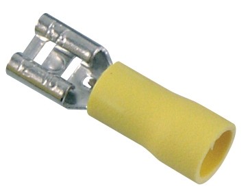 Flachsteckhülsen 6,3 mm, 10 Stück