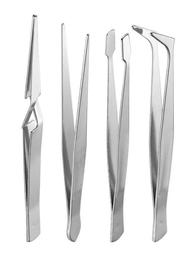 Pinzetten-Set 4-teilig
