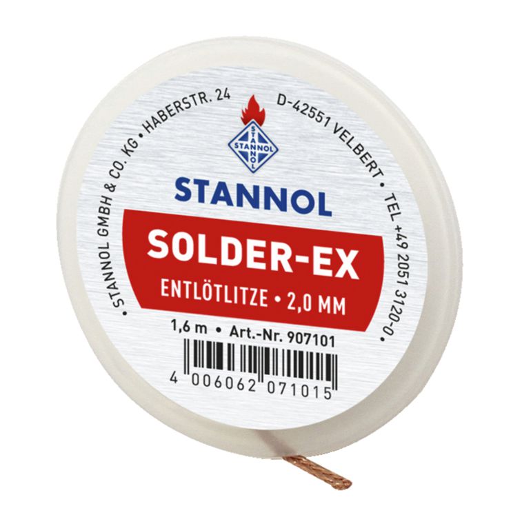 Stannol Entlötlitze 2mm, 1,6 m