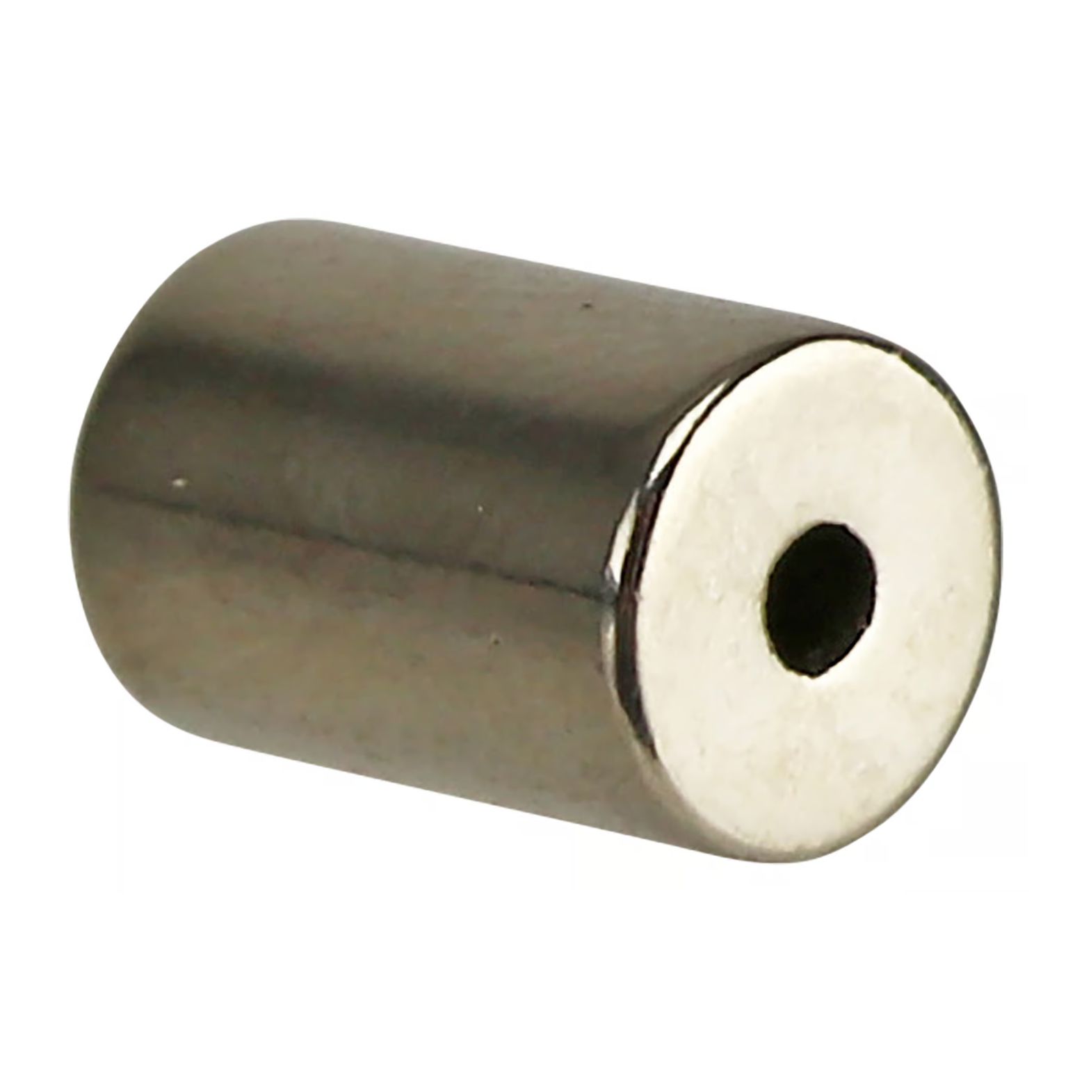 Neodym-Magnete N45, 12x8 mm, mit Bohrung, 4 Stück