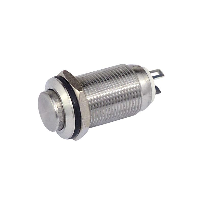 Vollmetall-Schalter Edelstahl 12 mm 1-polig Schliesser