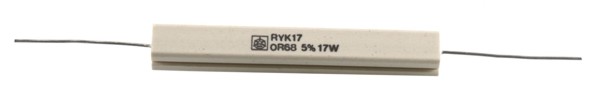 Hochlast-Drahtwiderstand 0,68 Ω, 17 W