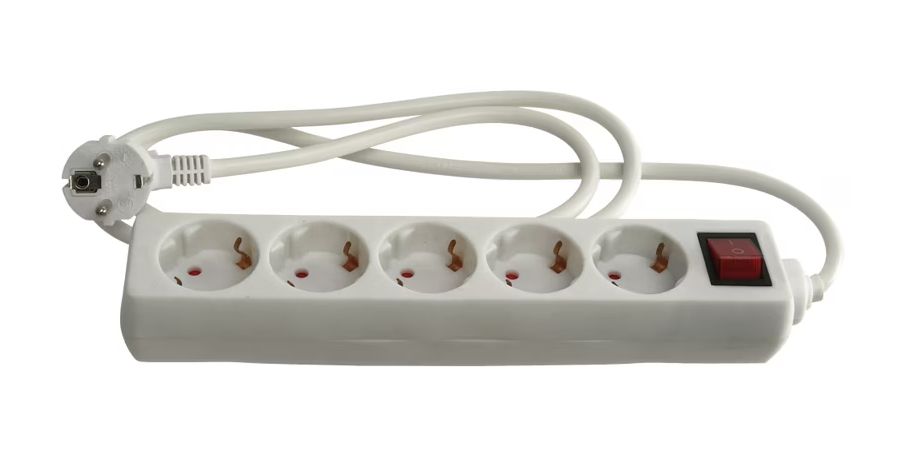 Steckdosenleiste 42521, 5-fach, 1,5m, weiß