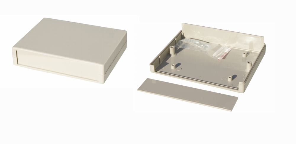 ABS-Gehäuse 130x100x30 hellgrau