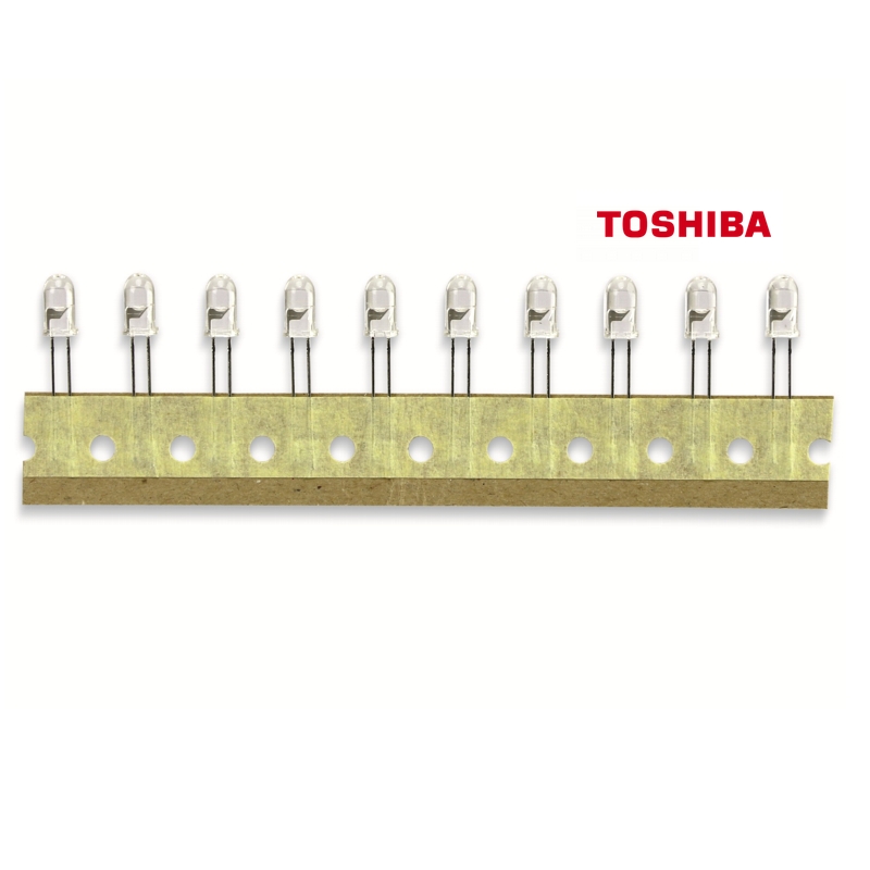 LEDs TOSHIBA TLYH20TP 5 mm, gelb, 13000 mcd, 10 Stück
