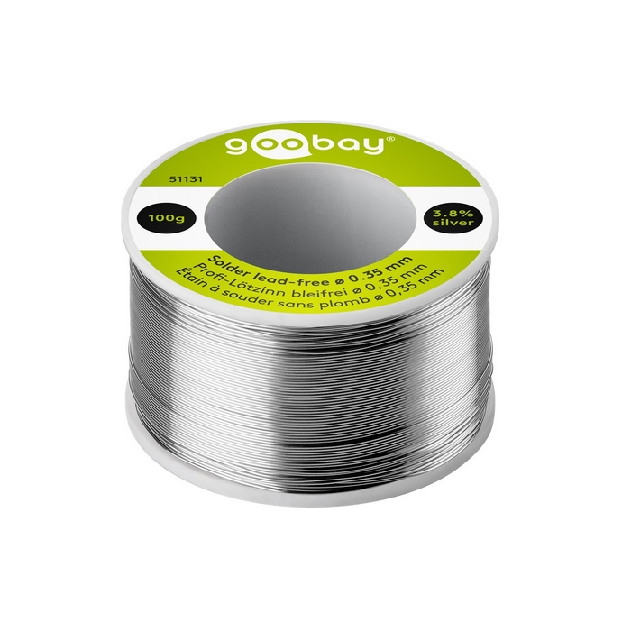 Profi-Lötzinn SMD bleifrei ø 0,35 mm 100 g Rolle