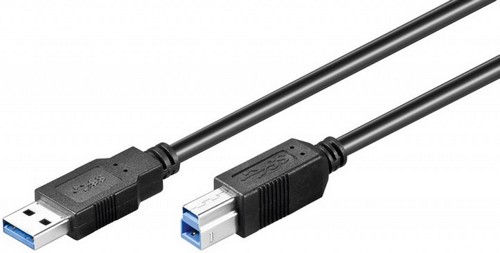 USB 3.0 SuperSpeed Kabel 1,0 m Stecker A auf Stecker B