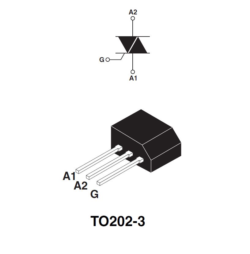 Z0405 Universal Triac 4A/800V, 5 Stück Packung