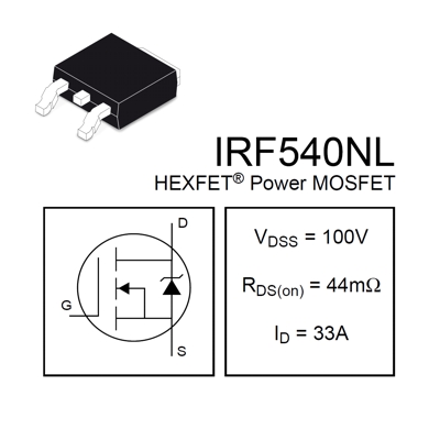 IRF540NS D2PAK N-Ch 100V 33A 130W 0,044R